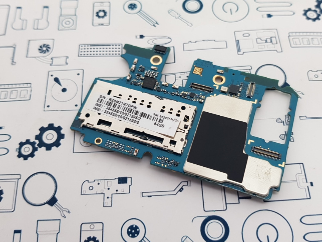 Замена материнской платы Samsung M20 SM-M205FN 