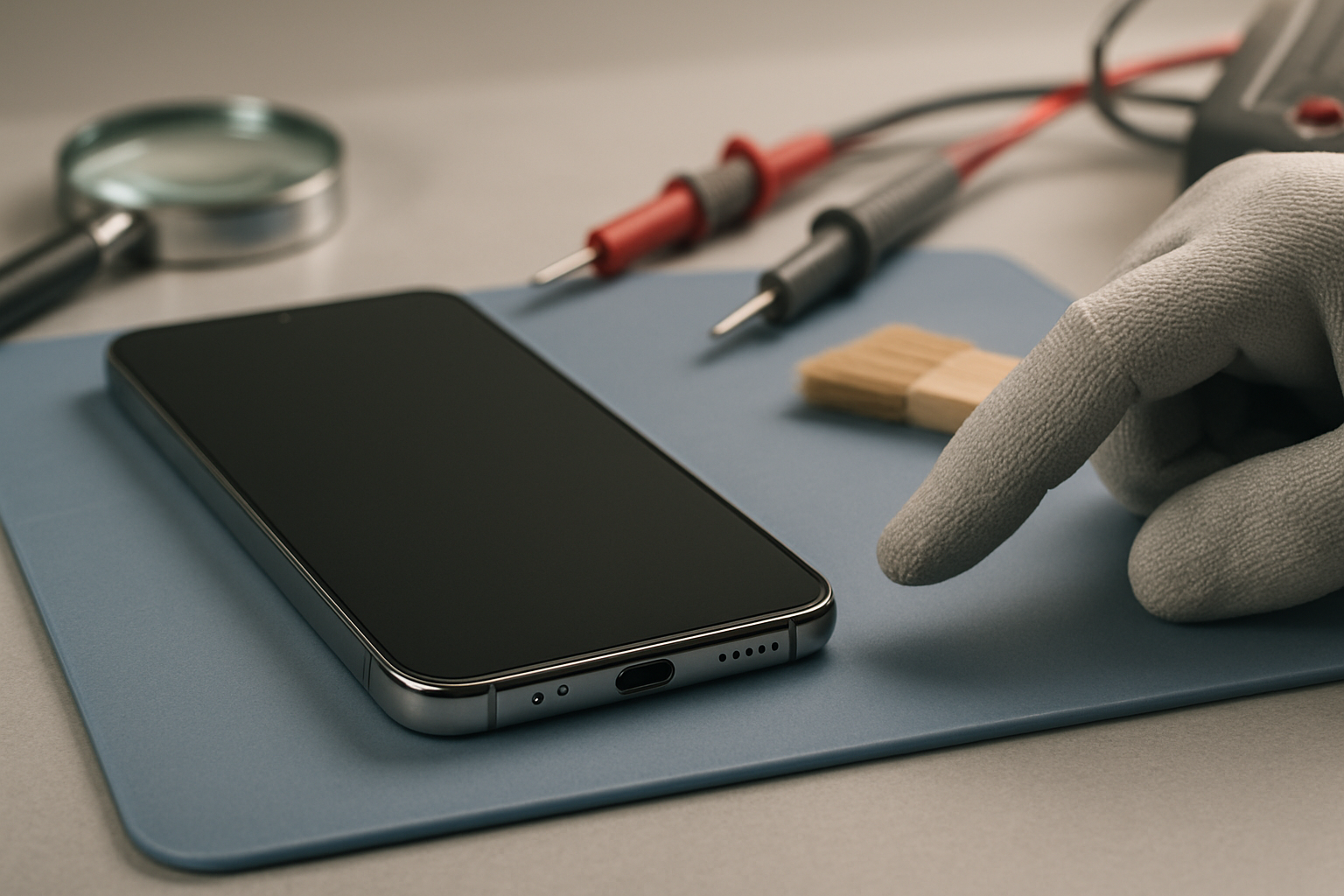 Samsung Galaxy S24+ не заряжается: диагностика разъёма и цепей питания — ремонт смартфона Samsung